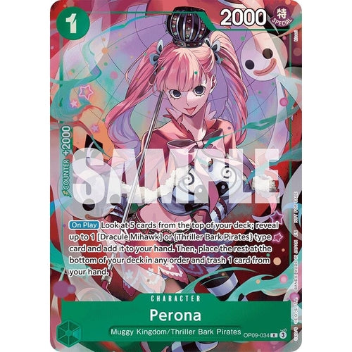 Image for Perona - OP09-034 (OP09-034) (Extra Booster: One Piece Heroines Edition) - One Piece Card Game