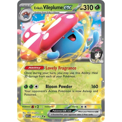 Image for Erika's Vileplume ex (003/217) (ME: Ascended Heroes) - Pokemon