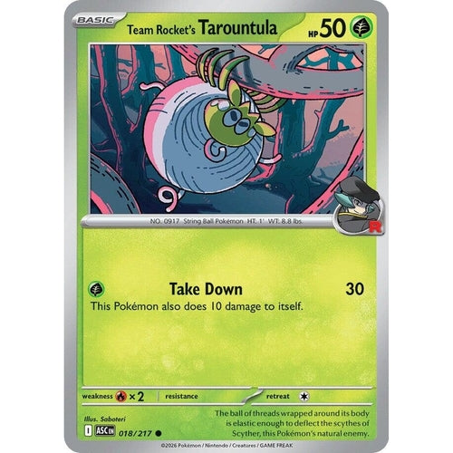 Image for Team Rocket's Tarountula (018/217) (ME: Ascended Heroes) - Pokemon
