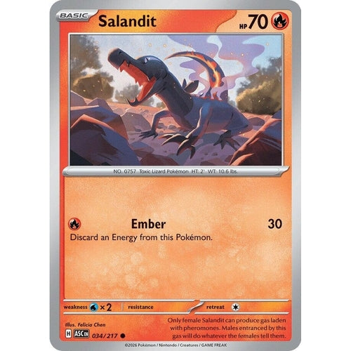 Image for Salandit (034/217) (ME: Ascended Heroes) - Pokemon