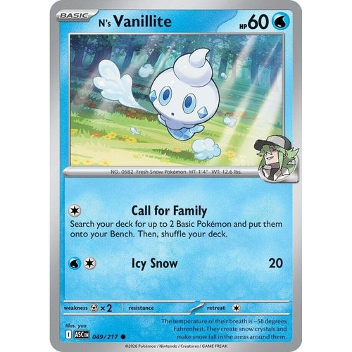 Image for N's Vanillite (049/217) (ME: Ascended Heroes) - Pokemon