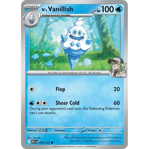 Image for N's Vanillish (050/217) (ME: Ascended Heroes) - Pokemon