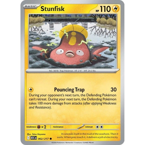 Image for Stunfisk (062/217) (ME: Ascended Heroes) - Pokemon