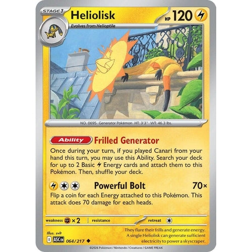 Image for Heliolisk (064/217) (ME: Ascended Heroes) - Pokemon