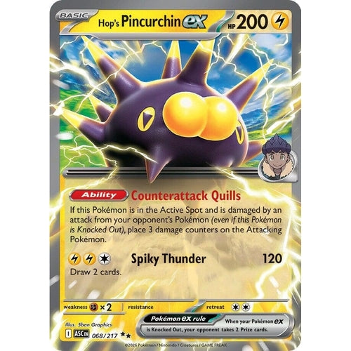 Image for Hop's Pincurchin ex (068/217) (ME: Ascended Heroes) - Pokemon