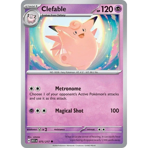 Image for Clefable (075/217) (ME: Ascended Heroes) - Pokemon