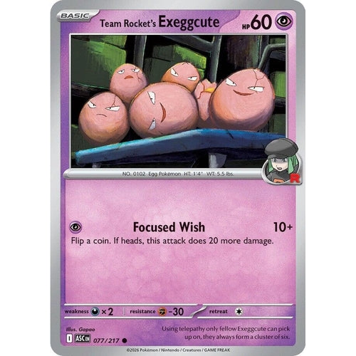Image for Team Rocket's  exeggcute (077/217) (ME: Ascended Heroes) - Pokemon