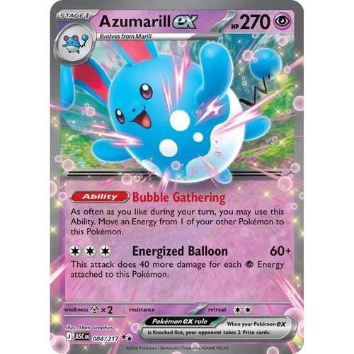 Image for Azumarill ex (084/217) (ME: Ascended Heroes) - Pokemon