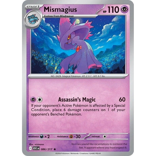 Image for Mismagius (086/217) (ME: Ascended Heroes) - Pokemon