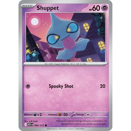 Image for Shuppet (090/217) (ME: Ascended Heroes) - Pokemon