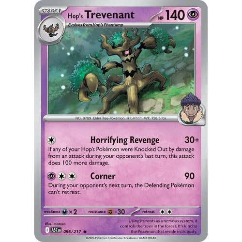 Image for Hop's Trevenant (096/217) (ME: Ascended Heroes) - Pokemon