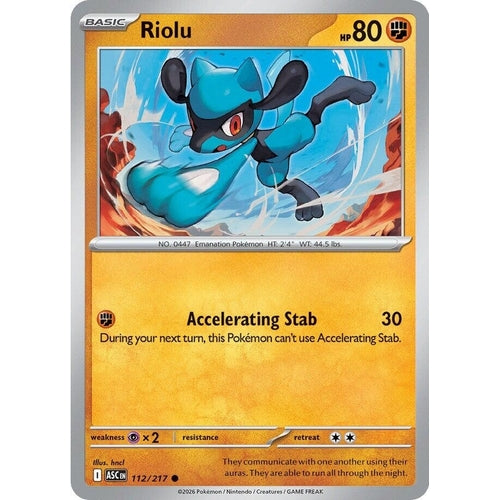 Image for Riolu (112/217) (ME: Ascended Heroes) - Pokemon