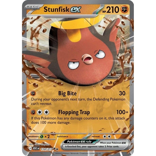 Image for Stunfisk ex (114/217) (ME: Ascended Heroes) - Pokemon