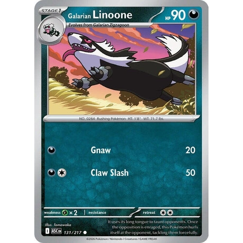 Image for Galarian Linoone (131/217) (ME: Ascended Heroes) - Pokemon