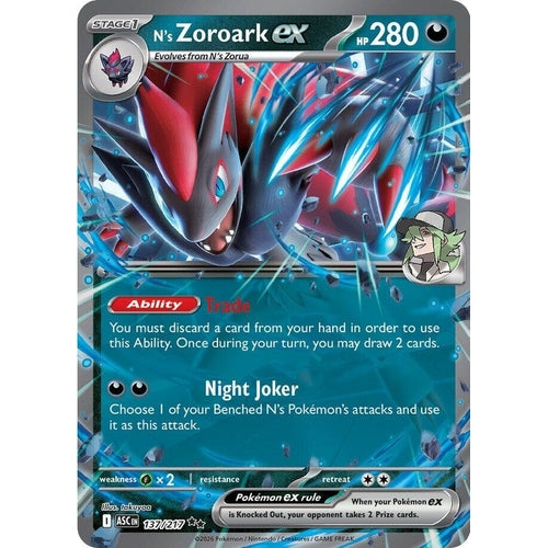 Image for N's Zoroark ex (137/217) (ME: Ascended Heroes) - Pokemon