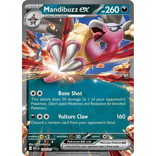Image for Mandibuzz ex (139/217) (ME: Ascended Heroes) - Pokemon