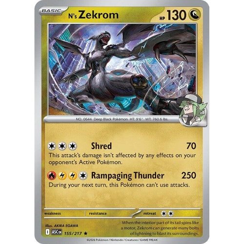 Image for N's Zekrom (155/217) (ME: Ascended Heroes) - Pokemon