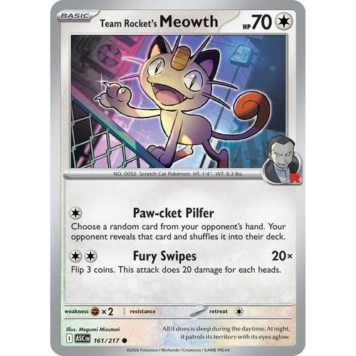 Image for Team Rocket's Meowth (161/217) (ME: Ascended Heroes) - Pokemon
