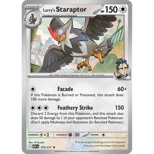 Image for Larry's Staraptor (170/217) (ME: Ascended Heroes) - Pokemon