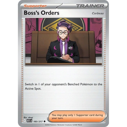 Image for Boss's Orders [Corbeau] (183/217) (ME: Ascended Heroes) - Pokemon