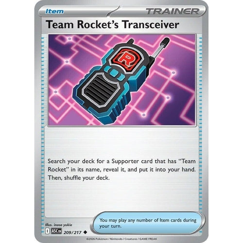 Image for Team Rocket's Transceiver (209/217) (ME: Ascended Heroes) - Pokemon