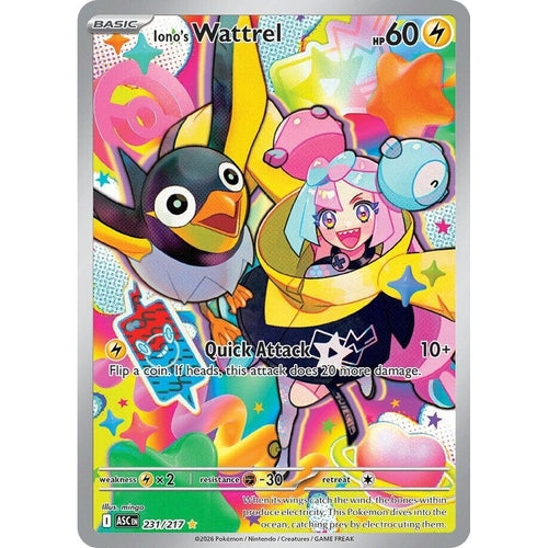 Image for Iono's Wattrel (231/217) (ME: Ascended Heroes) - Pokemon