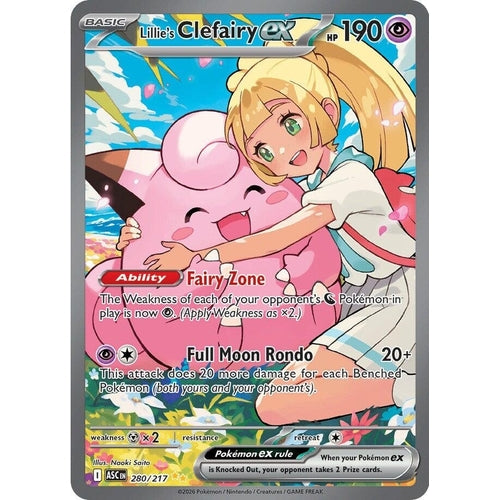 Image for Lillie's Clefairy ex (280/217) (ME: Ascended Heroes) - Pokemon