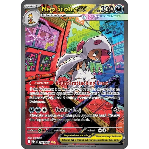 Image for Mega Scrafty ex (285/217) (ME: Ascended Heroes) - Pokemon
