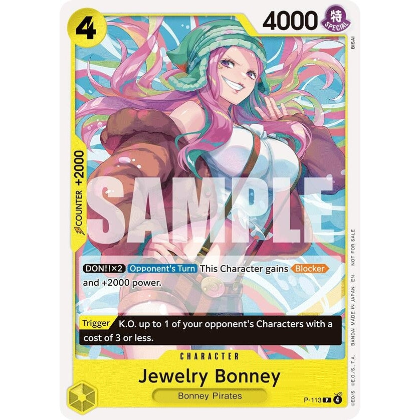 Jewelry Bonney (Heroines Battle Pack) (P-113) (One Piece Promotion Cards) - PokéBox Australia