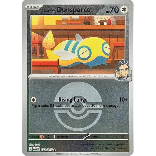 Image for Larry's Dunsparce (Poke Ball) (163/217) (ME: Ascended Heroes) - Pokemon