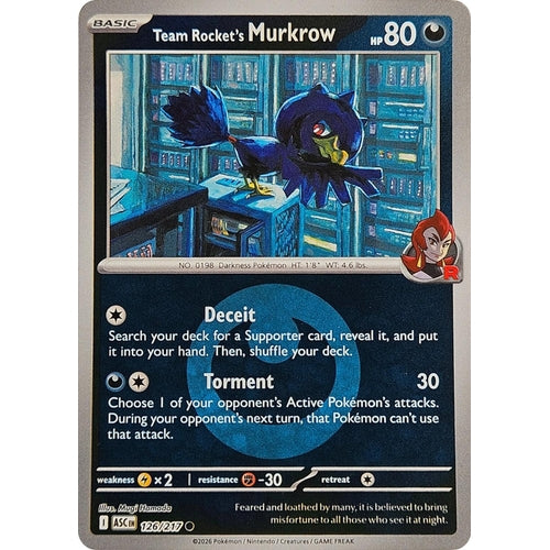 Image for Team Rocket's Murkrow (Energy Symbol Pattern) (126/217) (ME: Ascended Heroes) - Pokemon