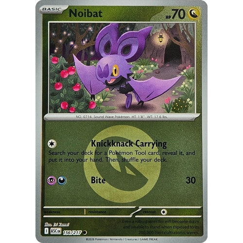 Image for Noibat (Energy Symbol Pattern) (156/217) (ME: Ascended Heroes) - Pokemon