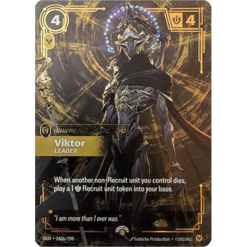 Image for Viktor - Leader (246a/298) (Riftbound Promotional Cards) - Riftbound: League of Legends Trading Card Game