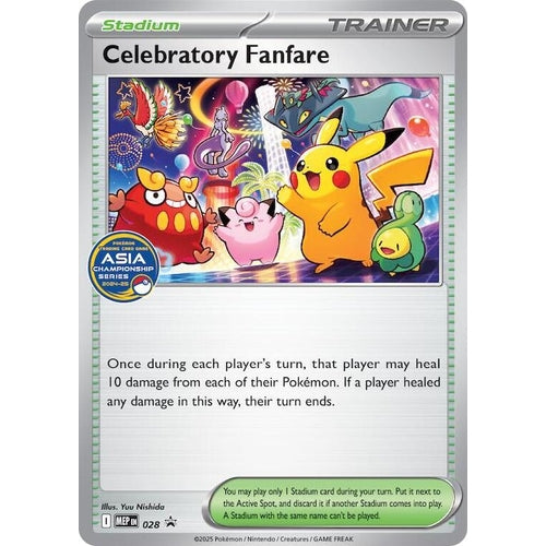 Image for Celebratory Fanfare (Asia Championship Series 24-25) (028) (ME: Mega Evolution Promo) - Pokemon