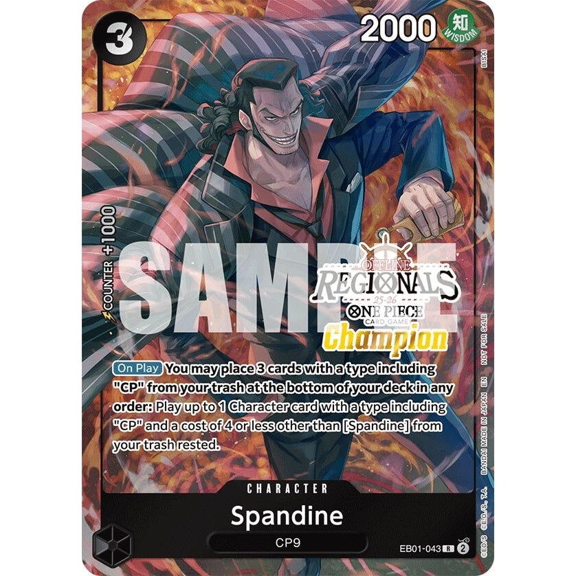 Image for Spandine (Offline Regional Champion Card Set 2025 Vol.1) (EB01-043) (One Piece Promotion Cards) - One Piece Card Game