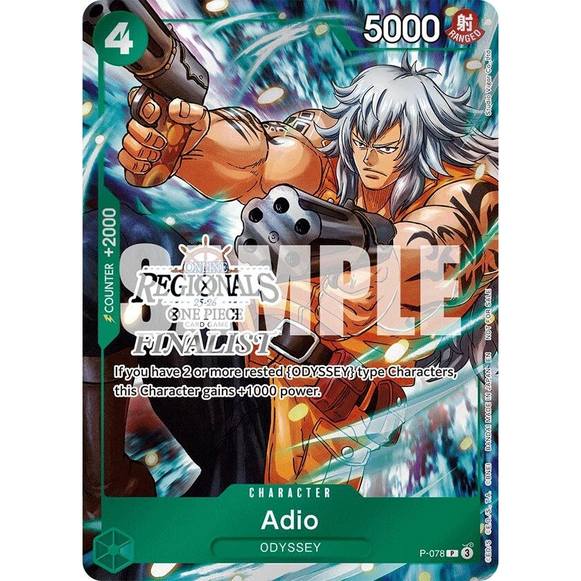Image for Adio (Online Regional Finalist Card Set 2025 Vol.1) (P-078) (One Piece Promotion Cards) - One Piece Card Game