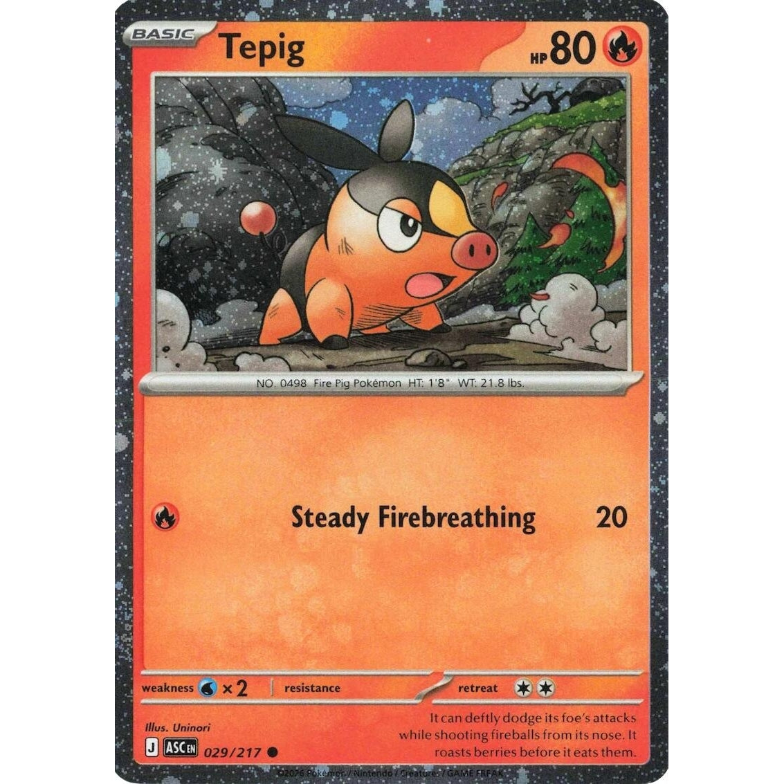 Tepig - 029/217 (Cosmos Holo) (029/217) (Miscellaneous Cards & Products) - PokéBox Australia