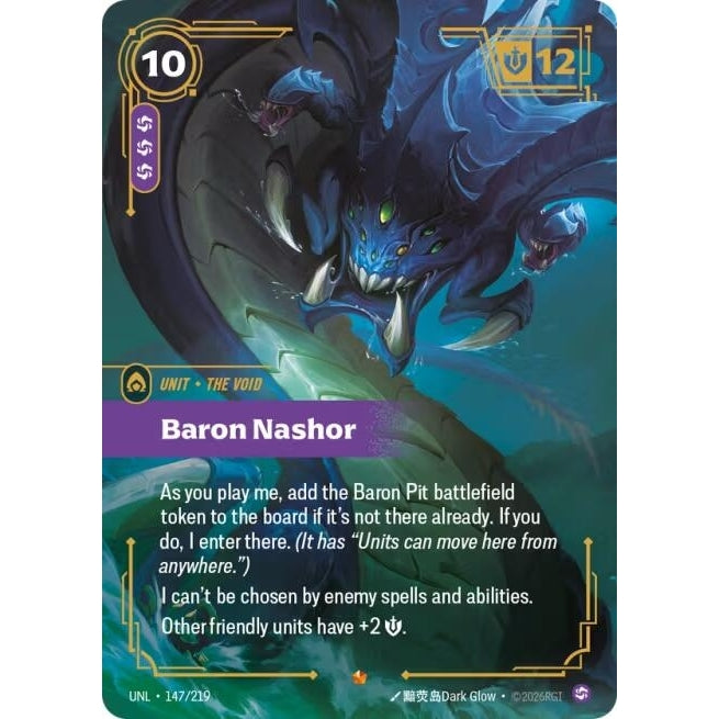 Image for Baron Nashor (147/219) (Unleashed) - Riftbound: League of Legends Trading Card Game
