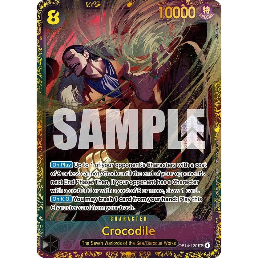 Image for Crocodile - OP14-120 (CS26-27 Regionals Season 1) (OP14-120) (One Piece Promotion Cards) - One Piece Card Game