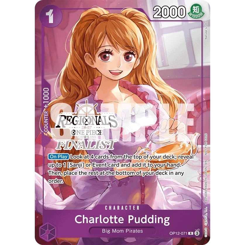 Image for Charlotte Pudding (Regionals Finalist Card Set 26-27) (OP12-071) (One Piece Promotion Cards) - One Piece Card Game