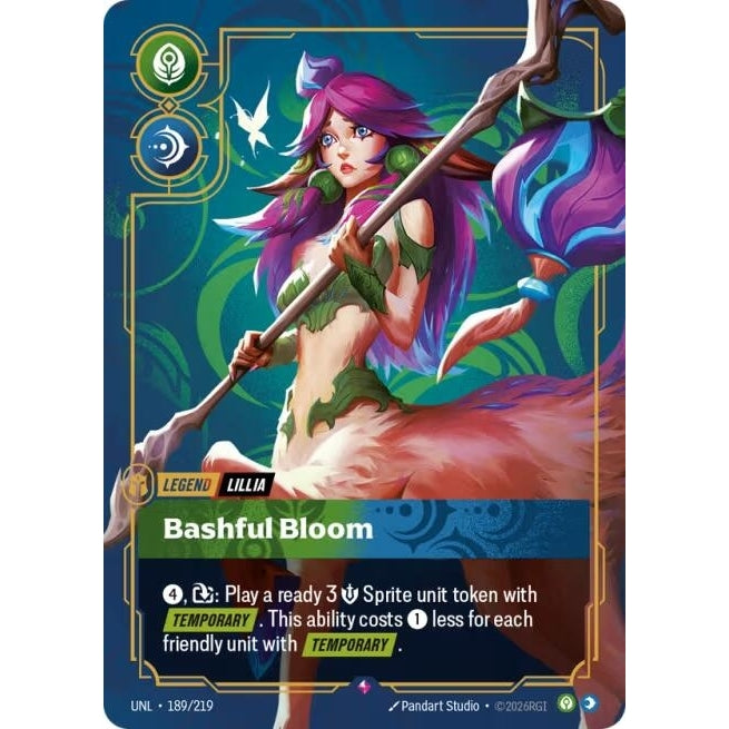 Image for Lillia - Bashful Bloom (189/219) (Unleashed) - Riftbound: League of Legends Trading Card Game