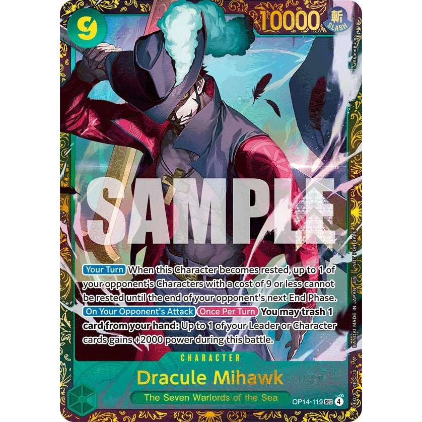 Image for Dracule Mihawk - (CS 26-27 Regionals Season 1) (OP14-119) (One Piece Promotion Cards) - One Piece Card Game