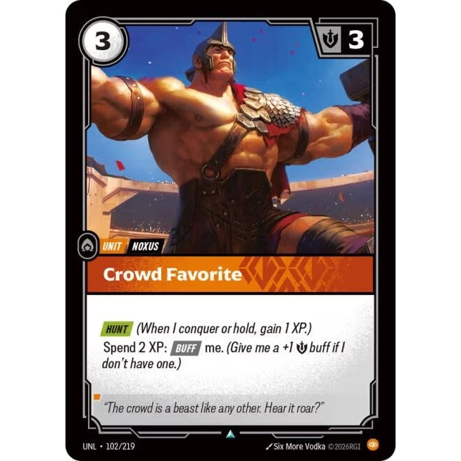Image for Crowd Favorite (102/219) (Unleashed) - Riftbound: League of Legends Trading Card Game