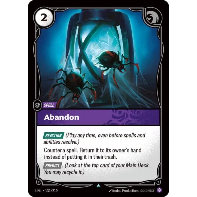 Image for Abandon (131/219) (Unleashed) - Riftbound: League of Legends Trading Card Game