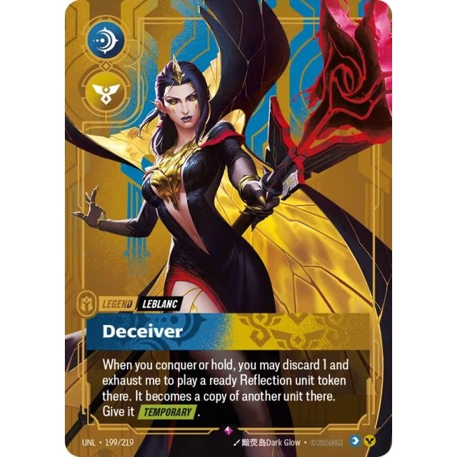 Image for LeBlanc - Deceiver (199/219) (Unleashed) - Riftbound: League of Legends Trading Card Game
