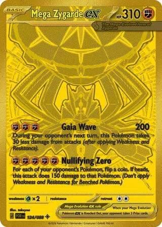 Image for Mega Zygarde ex (124/088) (ME03: Perfect Order) (POR) - Pokemon