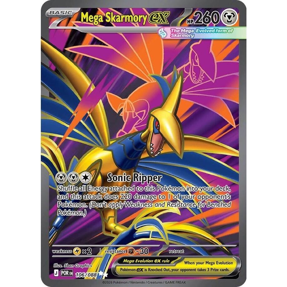 Mega Skarmory ex (106/088) (ME03: Perfect Order) - PokéBox Australia
