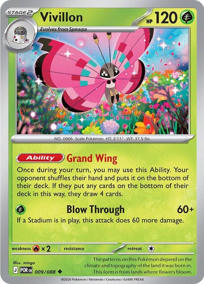 Image for Vivillon (009/088) (ME03: Perfect Order) (POR) - Pokemon