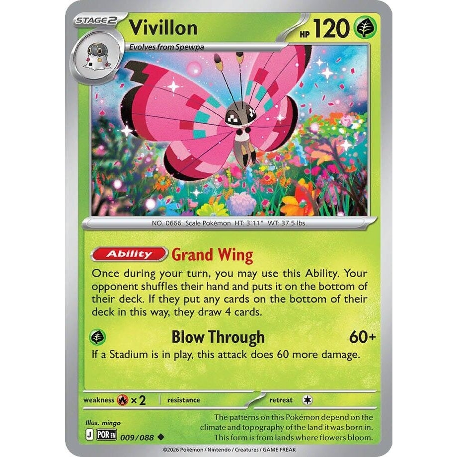 Image for Vivillon (009/088) (ME03: Perfect Order) - Pokemon