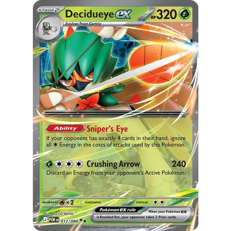 Image for Decidueye ex (012/088) (ME03: Perfect Order) - Pokemon